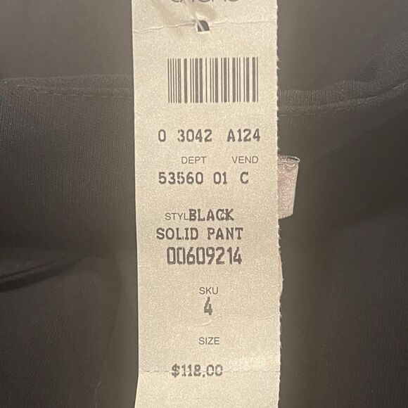 Cache Overlay Wide Leg Pants Size 4 Y2K Slit Black NWT Statement Trousers - Picture 8 of 16